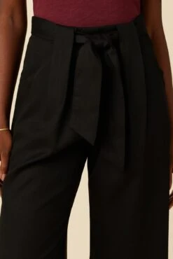 Eldora Tencel Wide Leg Pant - Black -Outlet Sleek Vest Store 9360 Eldora Black 5