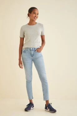 Talin Dream Rib Tee -Outlet Sleek Vest Store 9367 Talin Heather Grey 2165 web