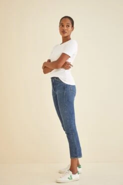 Talin Dream Rib Tee -Outlet Sleek Vest Store 9367 Talin White 1814 web