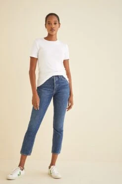 Talin Dream Rib Tee -Outlet Sleek Vest Store 9367 Talin White 1833 web