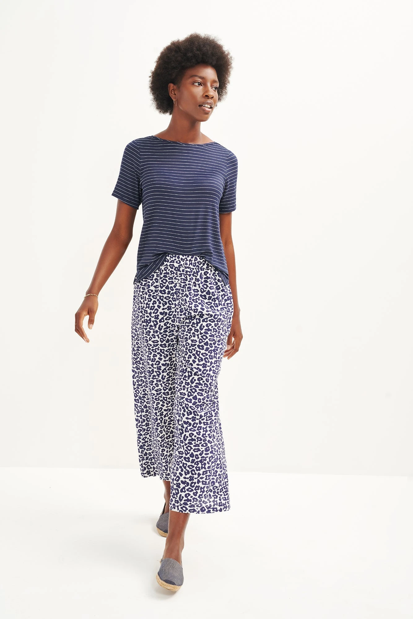 Salice Washable Silk Pants - Navy Sauvage 2 Salice Washable Silk Pants - Navy Sauvage - Image 2