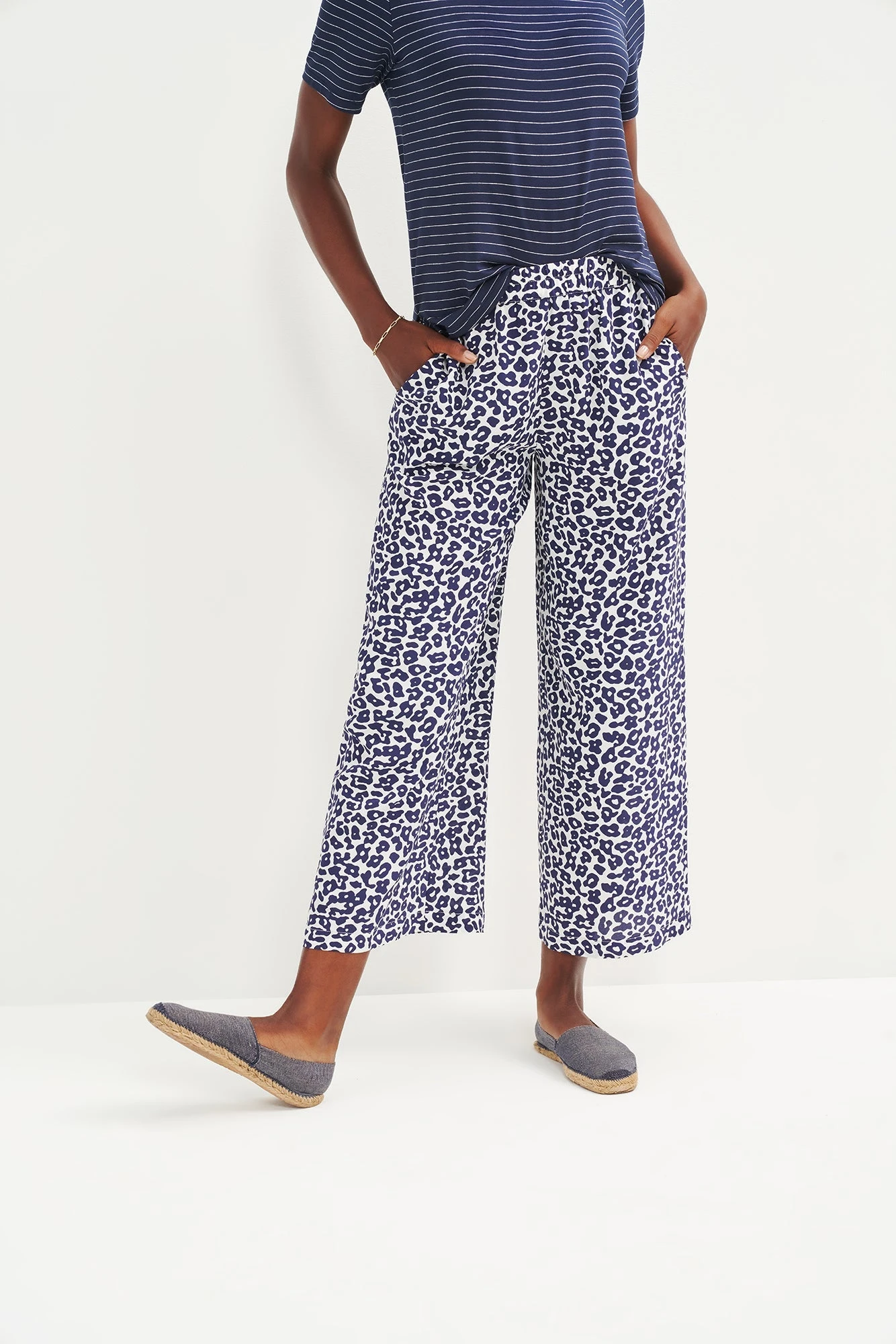 Salice Washable Silk Pants - Navy Sauvage 3 Salice Washable Silk Pants - Navy Sauvage - Image 3