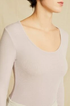 Itana Long Sleeve Dream Rib Tee - Dawn -Outlet Sleek Vest Store 9456 Itana Dawn 0428 web c2a67460 d758 4ade 8999 d1a9d41e3f02