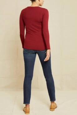 Itana Long Sleeve Dream Rib Tee - Mulberry -Outlet Sleek Vest Store 9456 Itana Mulberry 9752 web 49b78a86 a36b 423c 8c00 70ea4e303c46