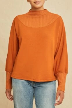 Nadav Luxe Fleece Sweatshirt - Umber