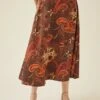 Blaze Washable Silk Skirt - Paisley