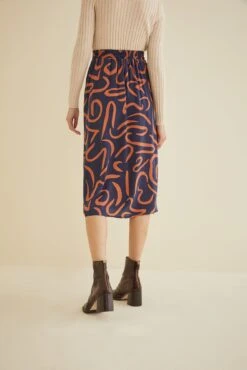 Ollie Midi Skirt - Matisse 7 Ollie Midi Skirt - Matisse -Outlet Sleek Vest Store 9678 Ollie Silk Matisse Rust 2326 web