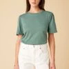 Odilia Reverie Slub Tee - Pine