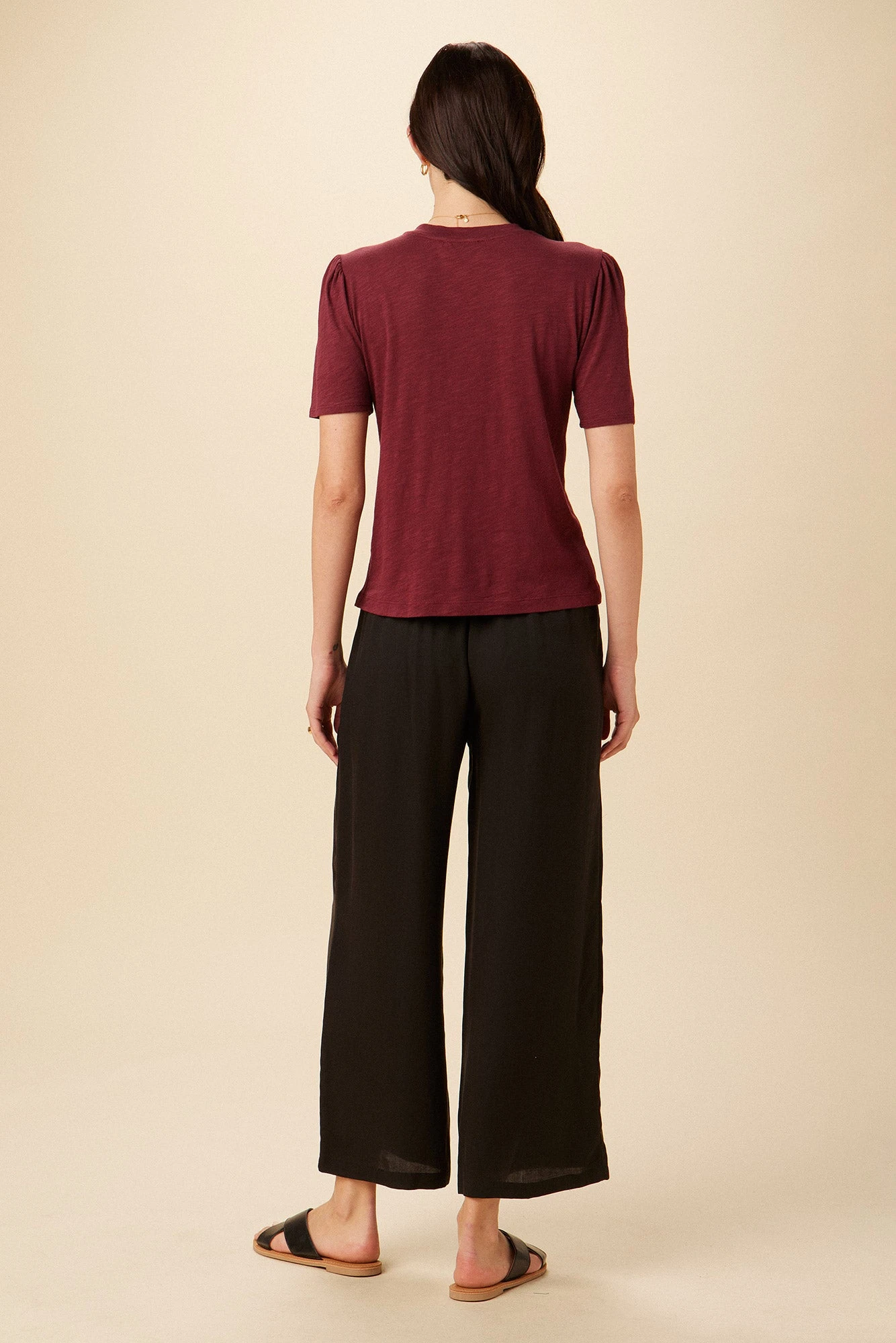 Odilia Reverie Slub Tee - Pinot 3 Odilia Reverie Slub Tee - Pinot - Image 3