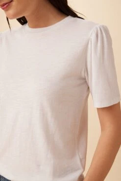 Odilia Reverie Slub Tee - White 7 Odilia Reverie Slub Tee - White -Outlet Sleek Vest Store 9828 Odilia Slub White 4