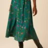 Blaze Washable Silk Skirt - Genoa Floral