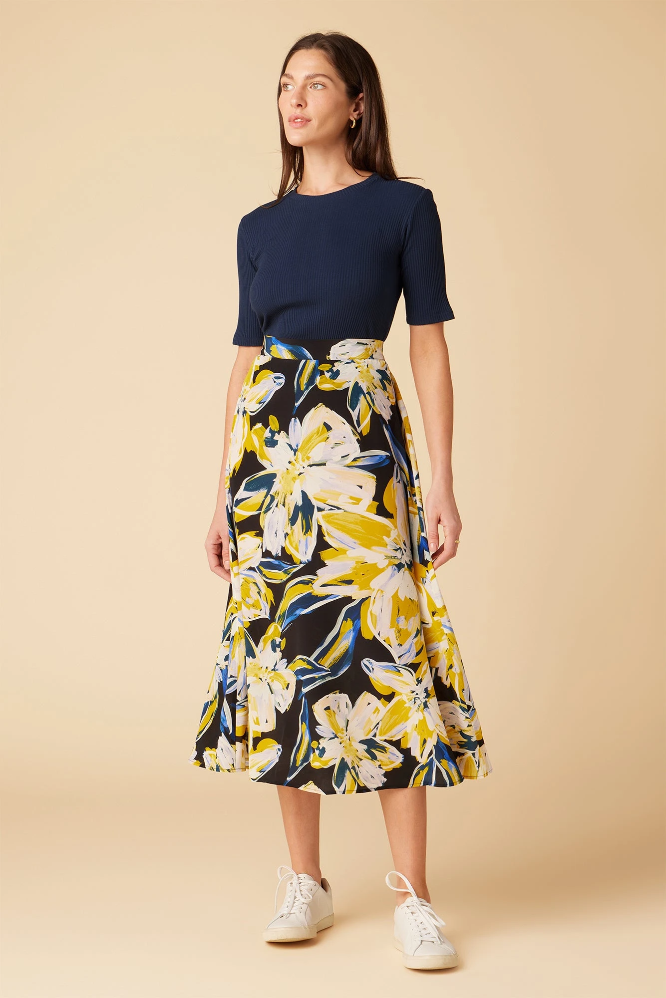Blaze Washable Silk Skirt - Marbella 2 Blaze Washable Silk Skirt - Marbella - Image 2