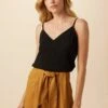 Barlow Cottonseed Cupro Cami - Black - ReAmour