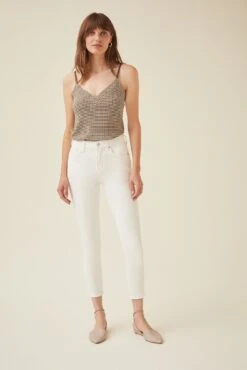 Barlow Scallop Knit Cami 13 Barlow Scallop Knit Cami -Outlet Sleek Vest Store 9914 BARLOW KNIT OLIVE 0175 web