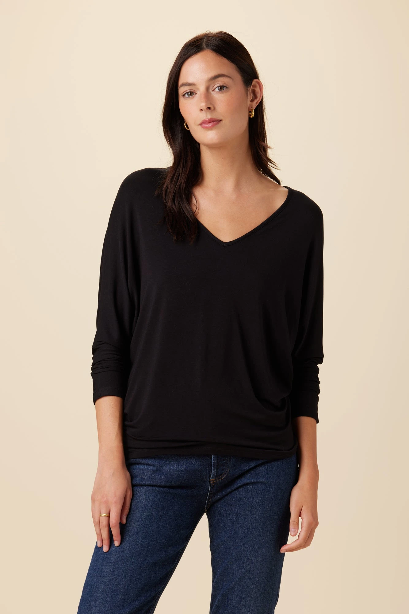 Mayr Long Sleeve Dream Knit Tee - Black 1 Mayr Long Sleeve Dream Knit Tee - Black