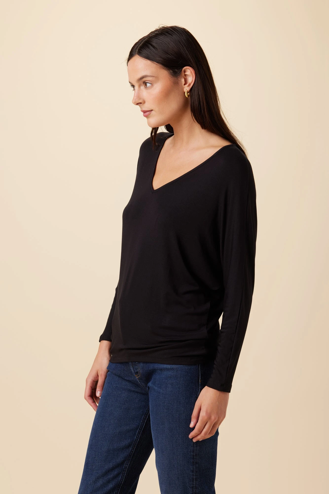 Mayr Long Sleeve Dream Knit Tee - Black 2 Mayr Long Sleeve Dream Knit Tee - Black - Image 2