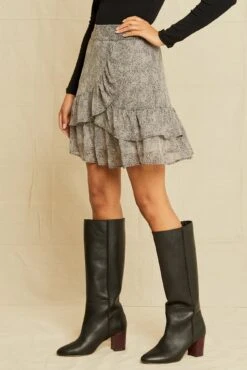 Blair Upcycled Skirt - Snow Leopard -Outlet Sleek Vest Store 9971 Blair Snow Leopard 0916 9ffcbf4b 8096 44ba 9bc0 5460cd33d348