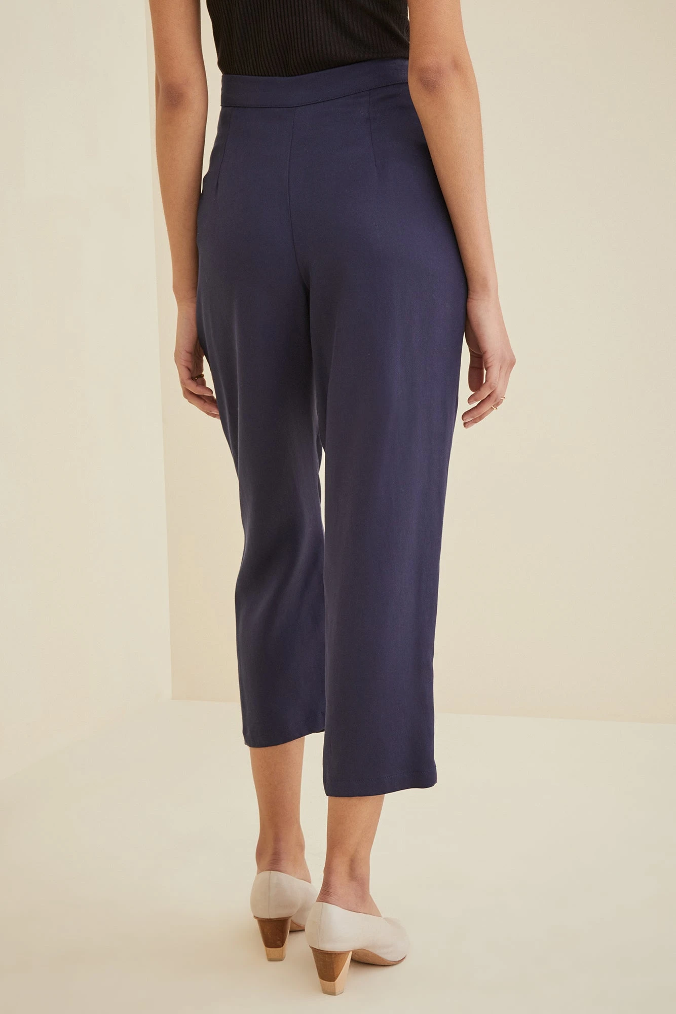 Anissa TENCEL™ Twill Pant - Navy 6 Anissa TENCEL™ Twill Pant - Navy - Image 6