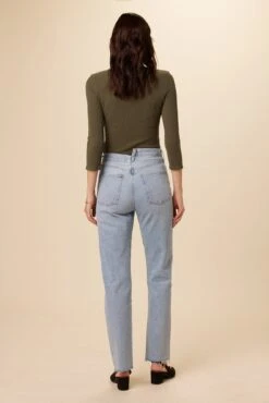 AGOLDE Criss Cross Straight Jean - Dimension -Outlet Sleek Vest Store TBD Criss Cross Straight Dimension 3