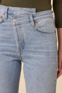 AGOLDE Criss Cross Straight Jean - Dimension -Outlet Sleek Vest Store TBD Criss Cross Straight Dimension 4