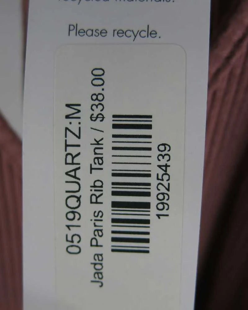 Jada Paris Rib Tank - Quartz - ReAmour 7 Jada Paris Rib Tank - Quartz - ReAmour - Image 7