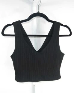 Rosa Paris Rib Tank - Black - ReAmour -Outlet Sleek Vest Store recurate submission 27517 3